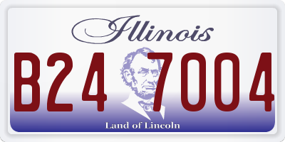 IL license plate B247004