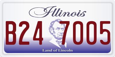 IL license plate B247005
