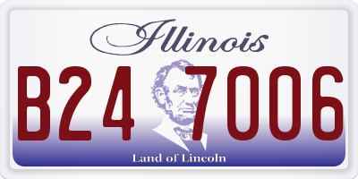 IL license plate B247006