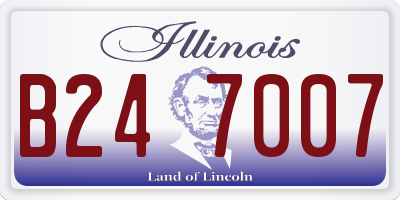 IL license plate B247007