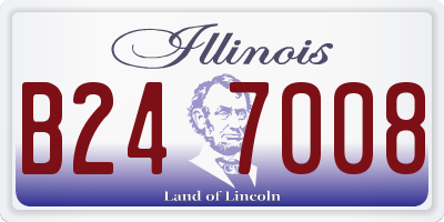 IL license plate B247008