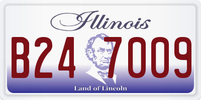 IL license plate B247009