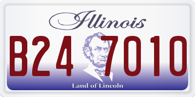 IL license plate B247010