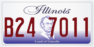 IL license plate B247011