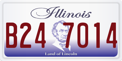 IL license plate B247014