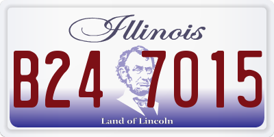 IL license plate B247015