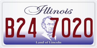 IL license plate B247020