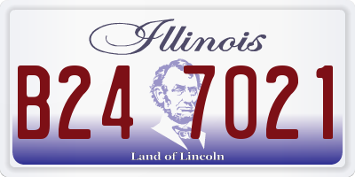 IL license plate B247021