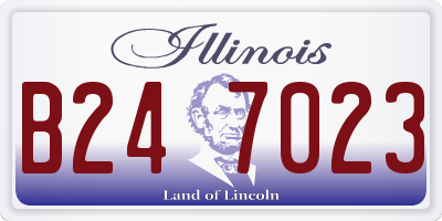 IL license plate B247023