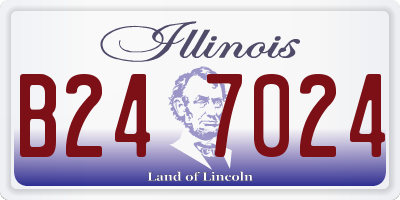 IL license plate B247024