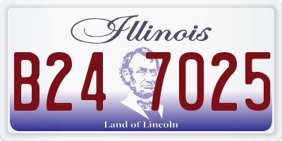 IL license plate B247025