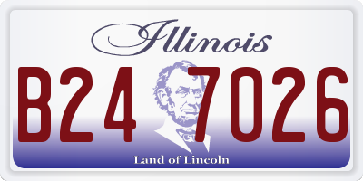IL license plate B247026