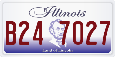 IL license plate B247027