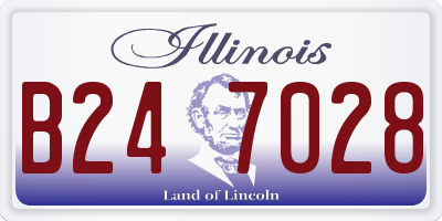 IL license plate B247028
