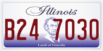 IL license plate B247030