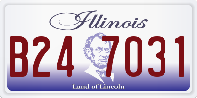 IL license plate B247031