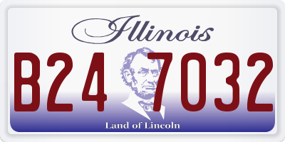 IL license plate B247032