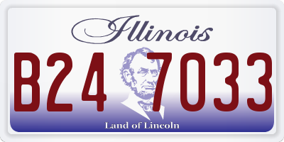 IL license plate B247033