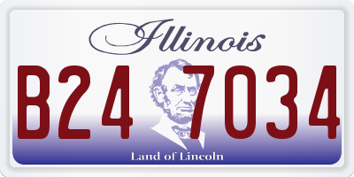 IL license plate B247034