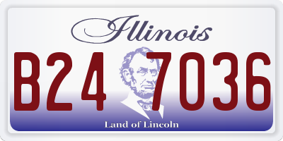 IL license plate B247036