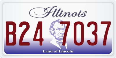 IL license plate B247037
