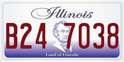 IL license plate B247038