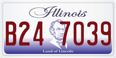 IL license plate B247039