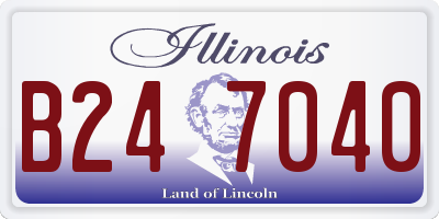 IL license plate B247040