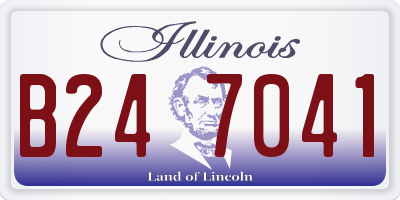 IL license plate B247041