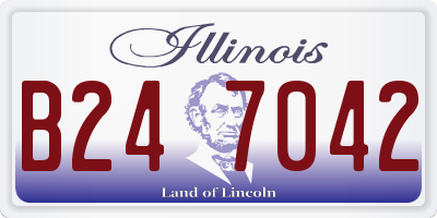IL license plate B247042