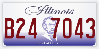 IL license plate B247043