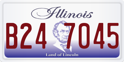 IL license plate B247045