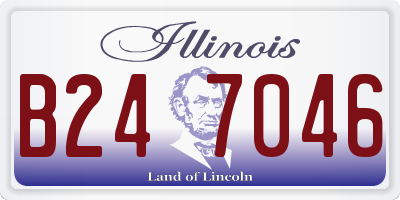 IL license plate B247046