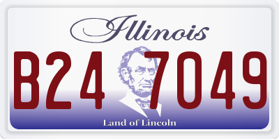 IL license plate B247049