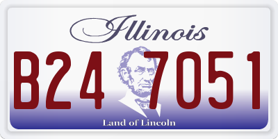 IL license plate B247051