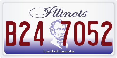 IL license plate B247052