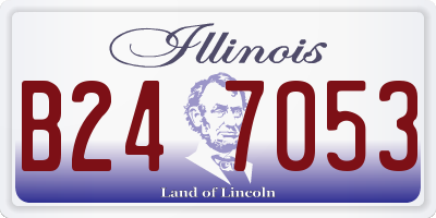 IL license plate B247053