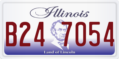 IL license plate B247054