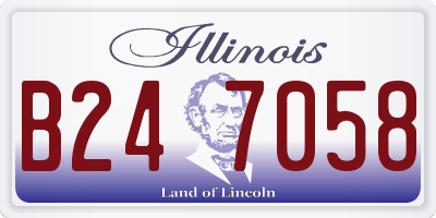 IL license plate B247058