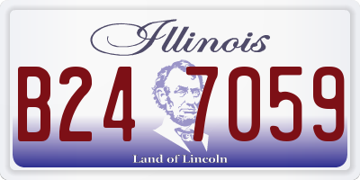 IL license plate B247059