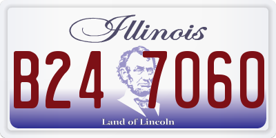 IL license plate B247060