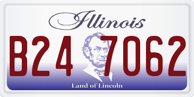 IL license plate B247062