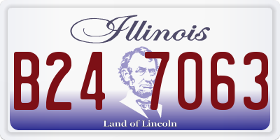 IL license plate B247063