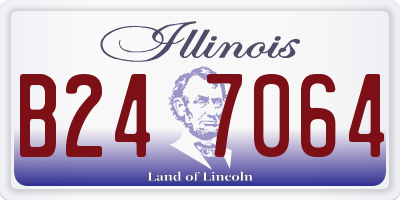 IL license plate B247064