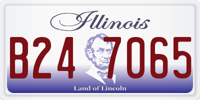 IL license plate B247065