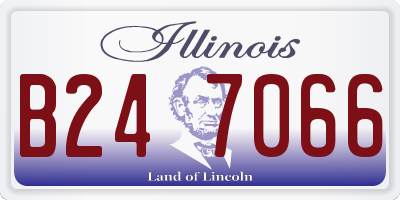 IL license plate B247066