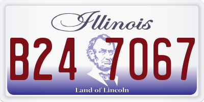 IL license plate B247067