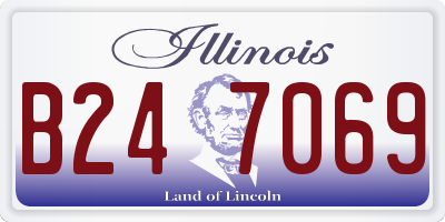 IL license plate B247069