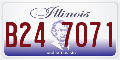 IL license plate B247071