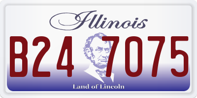 IL license plate B247075